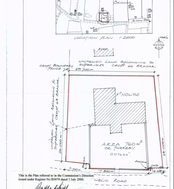 44 South Bragar - title plan