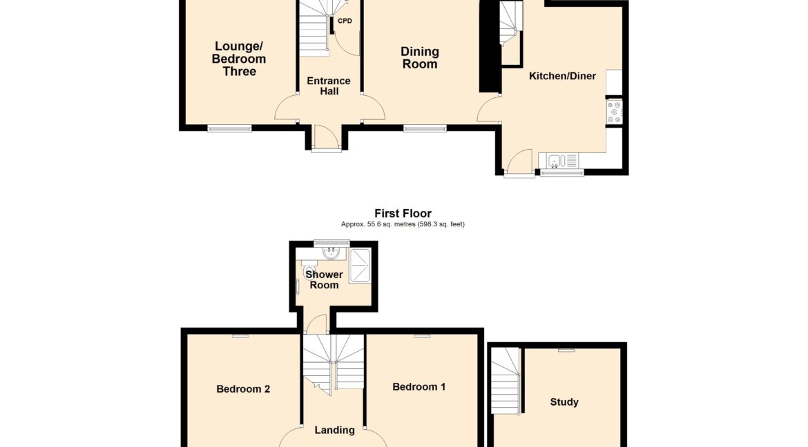Ness House, Ness - all floors (1)